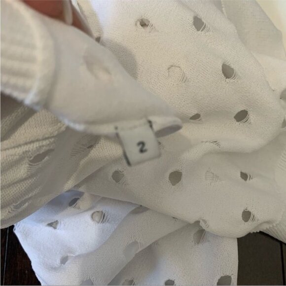 Sandro Paris White Cardigan Sz 2 - Picture 10 of 14